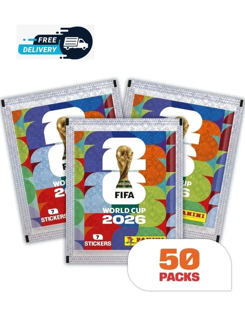 FIFA World Cup 2026 Panini Sticker Collection Box - 50 Packs, 350 Stickers US